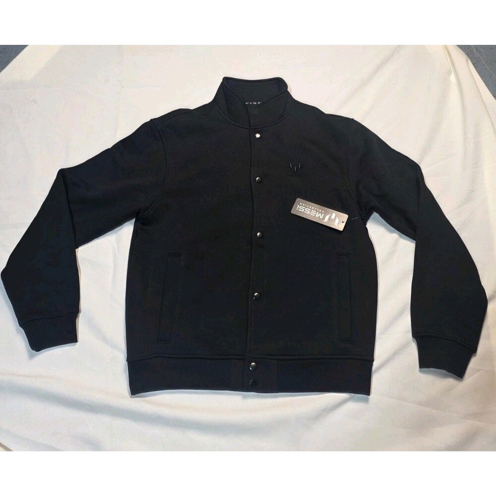New MESSI Collection Men's Varsity  Jacket Size Medium Black